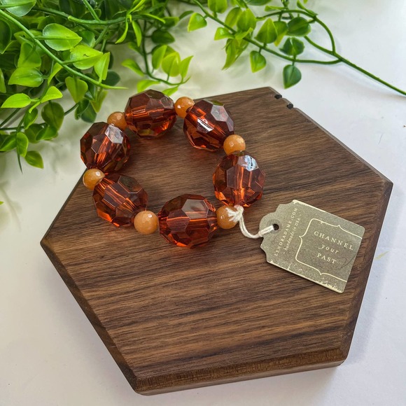 Lenora Dame Jewelry - Lenora Dame Amber Crystal Chunky Beaded Bracelet